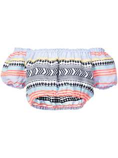 Lemlem укороченная блузка Sofia с открытыми плечами