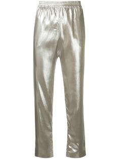 Layeur metallic tapered trousers