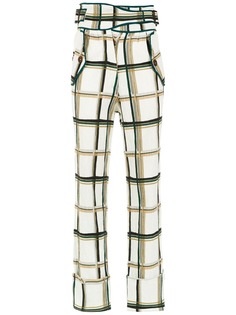 Framed Checklist wide trousers