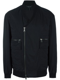 Helmut Lang куртка-бомбер с V-образным вырезом