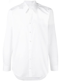 Helmut Lang классическая однотонная рубашка