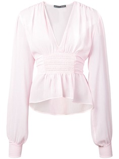 Alexa Chung блузка со сборкой