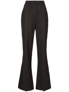 Wright Le Chapelain расклешенные брюки с разрезами