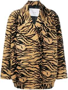 Adam Lippes куртка с тигровым принтом