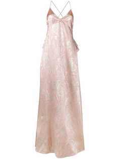 Rochas парчево-шелковое вечернее платье