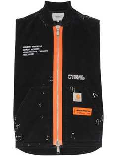 Heron Preston жилет Carhartt с контрастной молнией