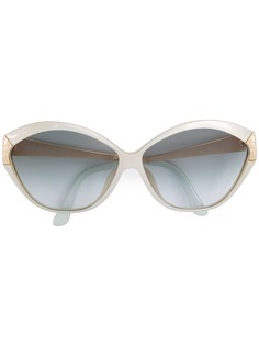 Christian Dior Pre-Owned массивные солнцезащитные очки с градиентными линзами