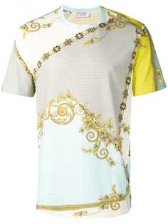 Versace Collection футболка с лиственным принтом