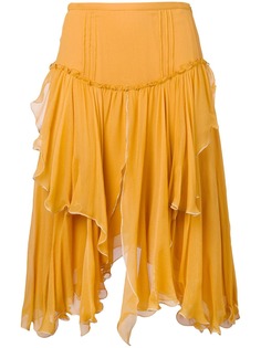 See By Chloé юбка асимметричного кроя с драпировкой