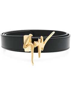 Giuseppe Zanotti ремень с логотипом на пряжке