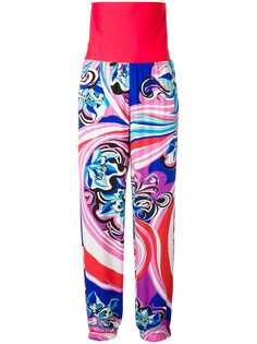 Emilio Pucci брюки прямого кроя с абстрактным принтом