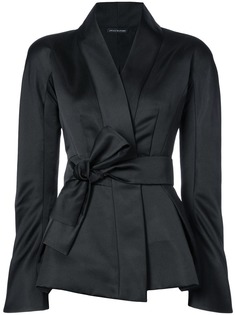 Josie Natori пиджак с запахом и поясом