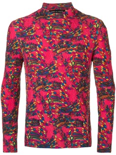 Comme Des Garçons Pre-Owned фактурный джемпер с высоким воротом