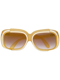 Christian Dior массивные солнцезащитные очки pre-owned