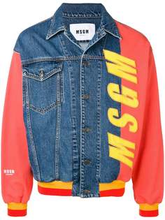 MSGM джинсовая куртка в оверсайз