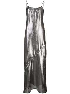 Lisa Marie Fernandez прозрачное платье с эффектом металлик
