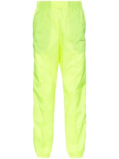 Off-White спортивные брюки с лампасами и логотипом