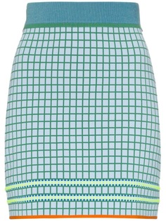 i-am-chen юбка миди в клетку с завышенной талией
