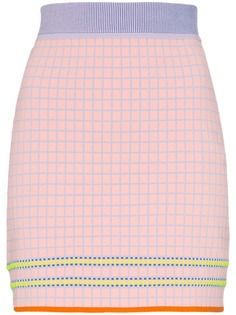 i-am-chen юбка миди в клетку с завышенной талией