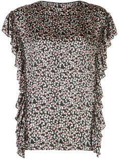 Jason Wu блузка с оборками и вышивкой