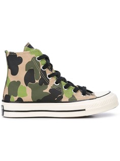 Converse высокие кроссовки с камуфляжным принтом