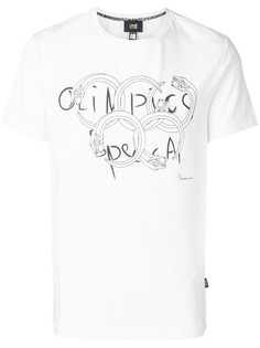 Cavalli Class футболка с графичным принтом