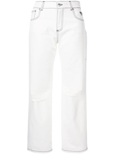 MSGM джинсы с прорезями