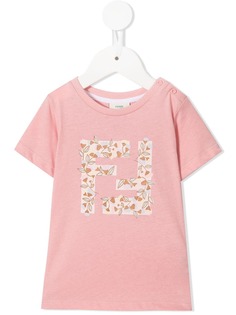 Fendi Kids футболка с логотипом
