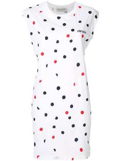 Être Cécile платье-футболка без рукавов с узором в горох