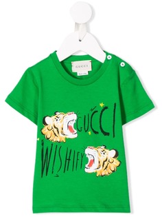 Gucci Kids футболка с принтом Wishify