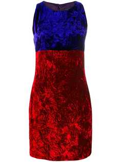 Versace Pre-Owned бархатное платье мини с эффектом заломов