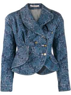 Vivienne Westwood Pre-Owned джинсовая куртка с цветочным принтом