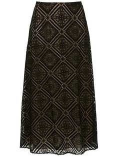 Nk кружевная юбка миди