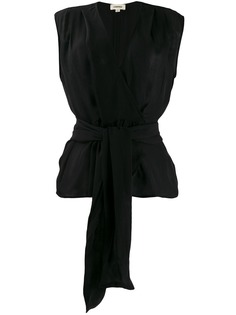 LAgence блузка с поясом на завязках L'agence