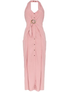 Nanushka платье Liya с вырезом халтер