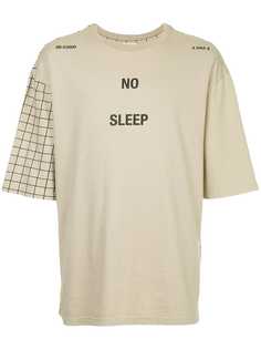 Ex Infinitas футболка с рукавами и спинкой в клетку No Sleep