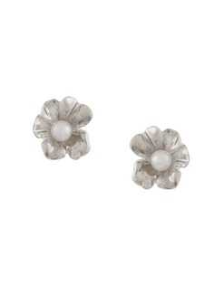 Meadowlark small coral pearl earrings