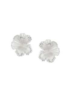 Meadowlark large coral earrings