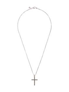 John Hardy Silver Classic Chain Jawan Necklace with Cross Pendant