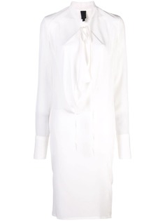 Vera Wang платье с драпировкой спереди