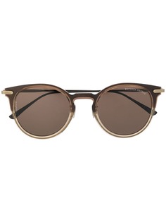 Bottega Veneta Eyewear солнцезащитные очки в округлой оправе