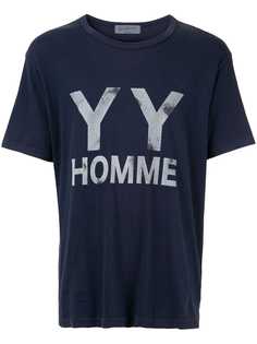 Yohji Yamamoto Pre-Owned футболка с принтом YY Home