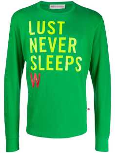 Walter Van Beirendonck Pre-Owned футболка 2012/13-х годов Lust Never Sleeps с длинными рукавами