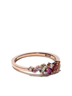 Suzanne Kalan "18kt rose gold, diamond and sapphire mini Rainbow Fireworks ring"