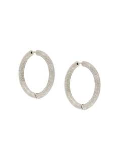 Carolina Bucci Florentine finish thick hoop earrings