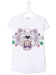 Kenzo Kids футболка с логотипом Tiger