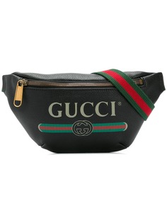Gucci поясная сумка с принтом логотипа