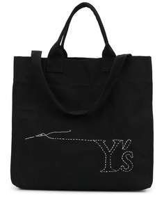 Ys сумка-шопер с вышитым логотипом