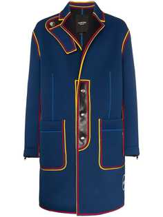 Calvin Klein 205W39nyc тренч в стиле милитари с контрастной окантовкой