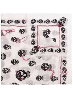 Alexander McQueen платок с принтом Skull